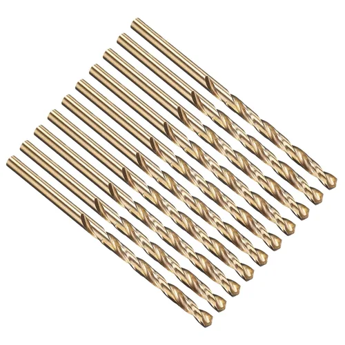 Vista 73 de PATIKIL Broca Jobber de 0.039 in, vástago recto M35 cobalto 5% acero de alta velocidad 135° acabado dorado para metal duro de acero inoxidable - 2