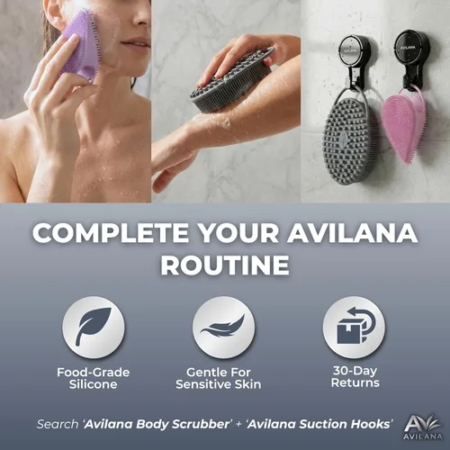 Vista 7 de Avilana Limpiador facial de silicona, cepillo de limpieza facial de doble cara con punta de nariz, exfoliante facial suave para limpieza profunda