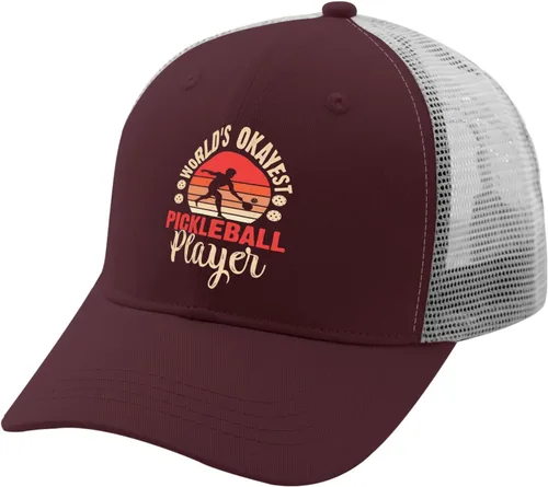 Vista 2 de devor Caps World's Okayest Pickleball Player Dad Hat for Men Graphic Caps Adjustable