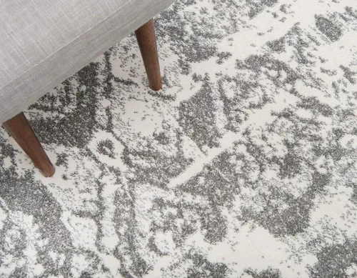 Vista 5 de Unique Loom - Alfombra estilo tradicional de Rosso Collection, Polipropileno, Gris Claro