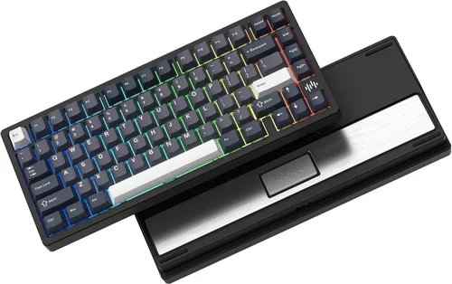 Vista 10 de Womier ERA75 Teclado mecánico inalámbrico 75% con VIA/QMK, perilla, teclado personalizado de aluminio completo, interruptores POM lubricados