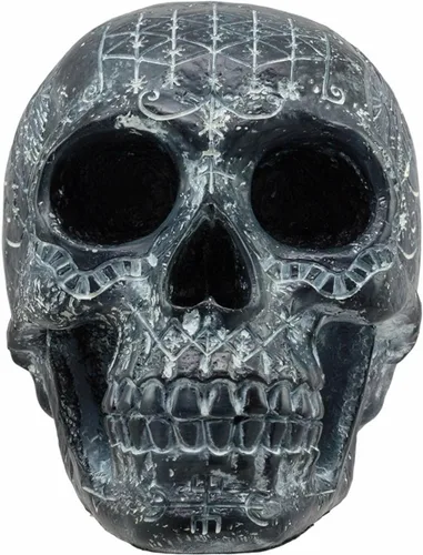Vista 2 de Ebros Gift Gótico Erzulie Freda Veve Haitiano Antiguo Vudú Hechizos de Amor Romance Talismán Tatuaje Cráneo Estatua Gótica Cráneo Lwas Voudou Loa