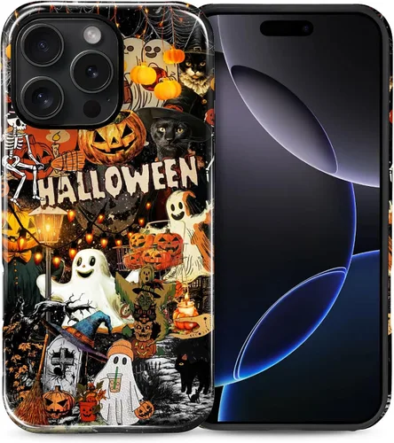 Vista 46 de Funda para iPhone 13 iPhone 14, a prueba de golpes, funda protectora híbrida de 2 capas, doble protección contra caídas, antiarañazos, diseño Rojo