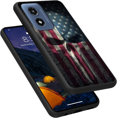 Vista 201 de Funda para Motorola Moto G Play 4G 2024, delgada y ligera, de silicona de TPU suave, color negro, ultrafina, para Motorola Moto G Play 4G 2024, Art