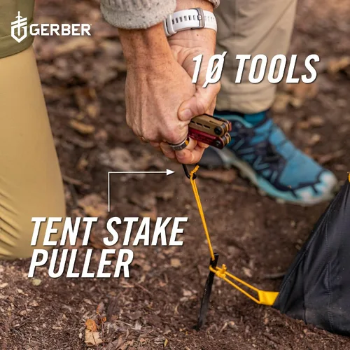 Vista 5 de Gerber Gear Stakeout Spark - Cuchillo plegable multiherramienta para mochileros, supervivencia, campamento, al aire libre, herramienta de bolsillo