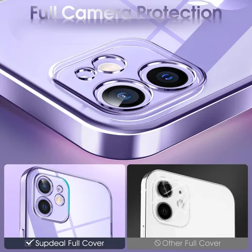 Vista 462 de Supdeal Funda cristalina transparente para iPhone 11, [No se amarillea] [Protección de la cámara] [Probado contra caídas de grado militar] Funda