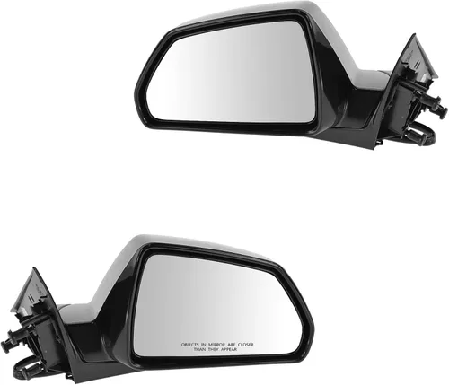 Vista 98 de TRQ Conjunto de 2 piezas de espejo lateral para conductor y pasajero, ajuste eléctrico, sin calefacción, sin memoria, color negro, compatible