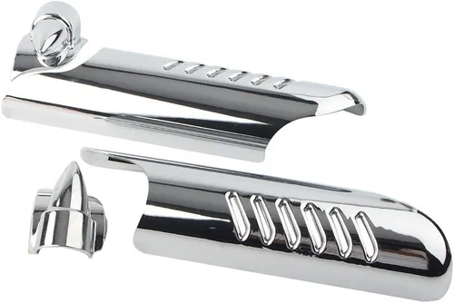 Vista 3 de Zhisheng Deflectores inferiores de pierna protectores de horquilla delantera modificación ligera para Harley Touring FLHT FLHR FLHX FLTR, Ultra