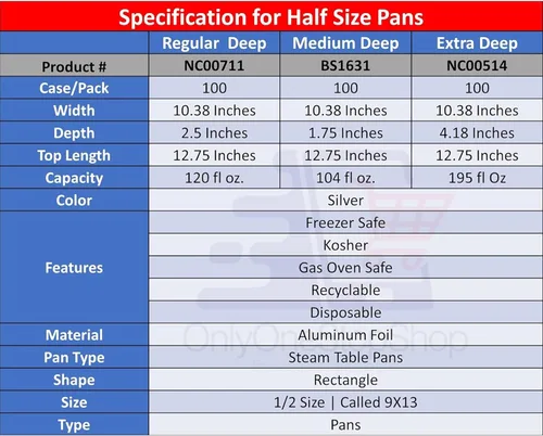 Vista 4 de Sartén de aluminio desechable de tamaño medio de 9 x 13 pulgadas con tapas de cúpula junto con 3 utensilios de servir, recipientes versátiles