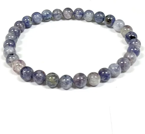 Vista 601 de Gem Avenue Handmade Round Bead Stretch Bracelet Unisex Natural Stone Beaded Jewelry for Men & Women, Elastic Wristband for Daily Wear