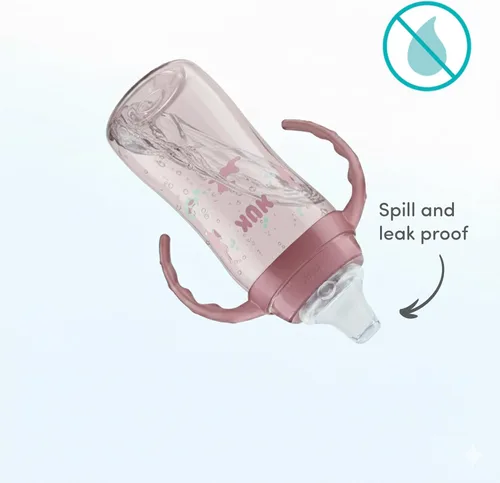 Vista 3 de NUK - Vaso para aprender a beber, para bebés de 8 meses en adelante, colección exclusiva de Amazon, con frutas y animales divertidos, de 10 onzas