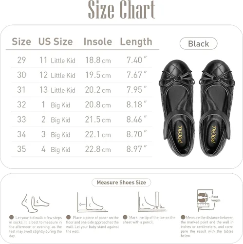 Vista 6 de Zapatos planos para niñas elegantes zapatos de vestir Mary Jane de cuero sintético para niños grandes y pequeños, perfectos para fiestas, bodas