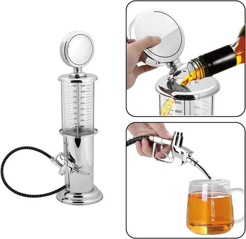 Vista 6 de Dispensador de torre de cerveza Tiiyee, dispensador de bebidas, bomba de gas de torre 1000cc Liquor Keg Wine Station Awesome Alcohol Container