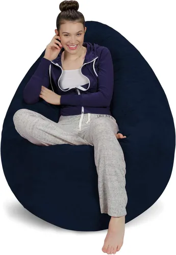 Vista 10 de [Usado] Sofa Sack Funda para Silla Puff Solo la Funda, para Adultos y Niños, Sin Relleno, Cómoda y Esponjosa, Funda de Repuesto para Silla Puff
