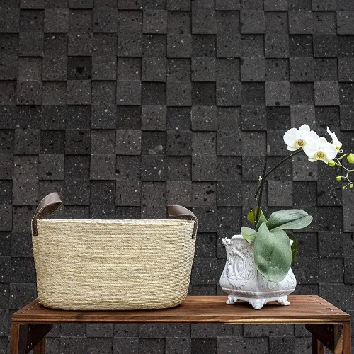 Vista 5 de GOMERO - Canasta de palma hecha a mano, ecológica, fabricada con materiales biodegradables, perfecta para usar como decoración, como cesta