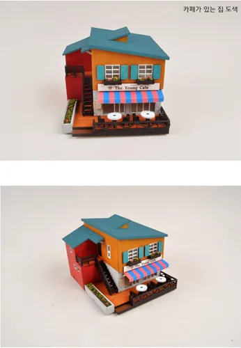 Vista 6 de Kit de modelo de madera de escritorio Cafe in House por Young Modeler