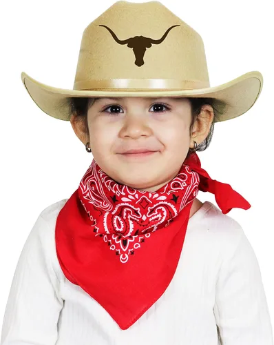 Vista 52 de Aeromax Sombrero de vaquero junior con pañuelo