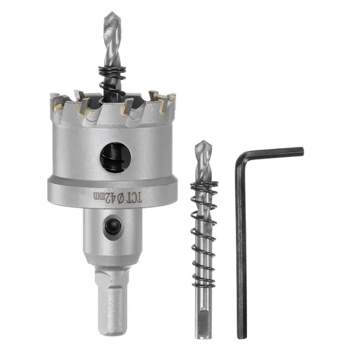 Vista 32 de HARFINGTON Cortador de carburo de sierra de agujero de metal de 0.472 in / 0.47 pulgadas de diámetro para acero inoxidable, metal, aleación