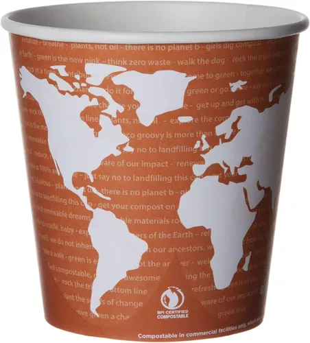 Vista 11 de Eco-Products, Inc Recipientes para sopa con diseño del mundo, Mixto, 1000