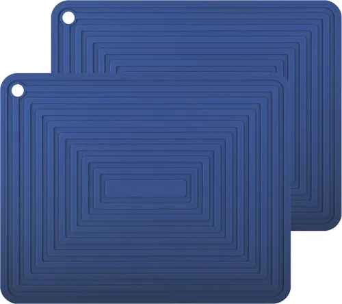 Vista 13 de Salvamanteles de silicona para platos calientes, ollas y sartenes, almohadillas calientes para cocina, soportes redondos de silicona para ollas