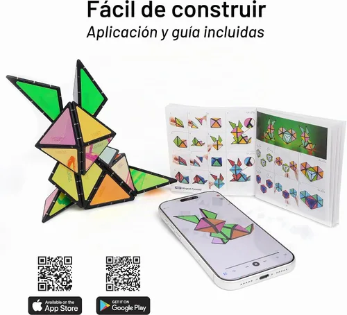 Vista 12 de TOSY Pirámide Magnética que Brilla en la Oscuridad - 1 Cubo se Transforma en 1 Billón de Formas, 15 piezas