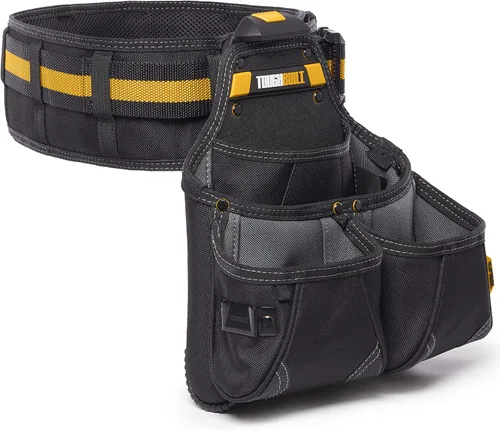 Vista 3 de ToughBuilt Serie ClipTech – Juego de cinturones de herramientas Pro Framer de 3 piezas, sistema modular ClipTech con 2 bolsas profesionales