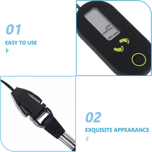 Vista 3 de 3D Pedometer, Simple Clip On Step Counter for Walking with Large Digital Display, No App, Accurate for Women Men Seniors Kids
