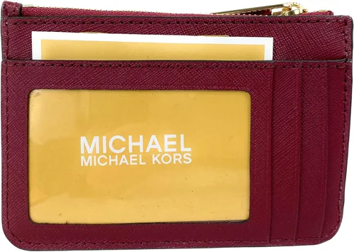 Vista 2 de Michael Kors Jet Set Travel - Bolsa pequeña para monedas con identificación, mulberry, M