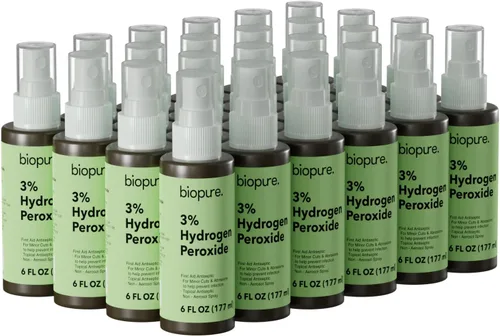 Vista 11 de Biopure Spray de peróxido de hidrógeno de 6 onzas líquidas, conveniente botella de spray sin aerosol con peróxido de hidrógeno al 3% Peróxido