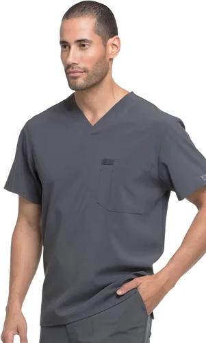 Vista 6 de Dickies EDS Essentials Men Scrubs Top Tuckable V-Neck DK635