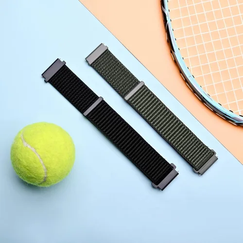 Vista 8 de ANNEFIT Correas deportivas de nailon para reloj, 2 paquetes de correas ajustables de liberación rápida de 0.630 in, 0.709 in, 0.748 in, 0.787 in