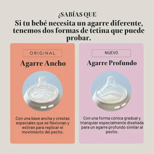 Vista 4 de Tommee Tippee Pezones triangulares de cierre profundo Natural Start