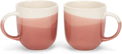 Vista 6 de Elanze Designs Paquete de 2 tazas de café de cerámica de cerámica de 14 onzas, color verde eucalipto