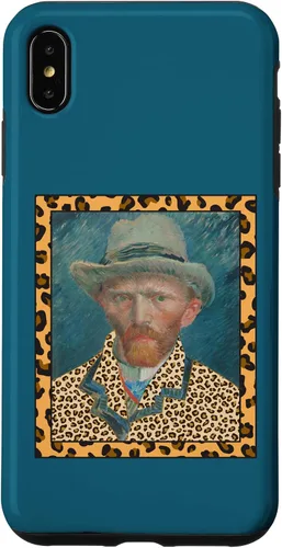 Vista 7 de Funda para iPhone 15 Vincent Van Gogh Leopard Print Frame