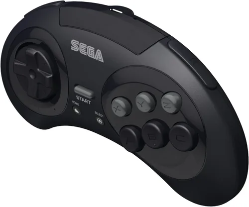 Vista 3 de Retro-Bit Sega Genesis 2.4 GHz Wireless Controller 8-Button Arcade Pad for Sega Genesis OriginalMini, Nintendo Switch, PC, Mac Includes 2 Receivers
