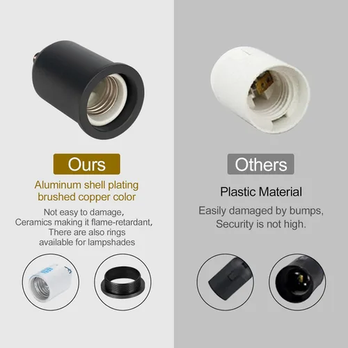Vista 5 de Cable de luz colgante enchufable con interruptor, kit de lámpara colgante trenzada con zócalo de bombilla de cerámica, cable de repuesto