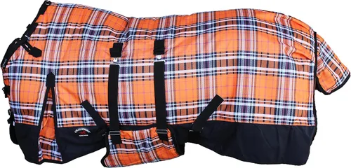 Vista 9 de Challenger Horse 1200D Turnout Waterproof Fleece Lined Medium Winter Blanket 3B108LG