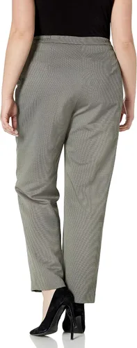 Vista 4 de Le Suit Traje de pantalón de dos tonos con cuello de chal de 1 botón para mujer