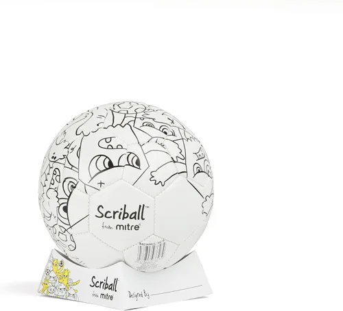 Vista 3 de mitre Scriball Ooodles, mini fútbol personalizable, regalo ideal para todas las ocasiones, talla única