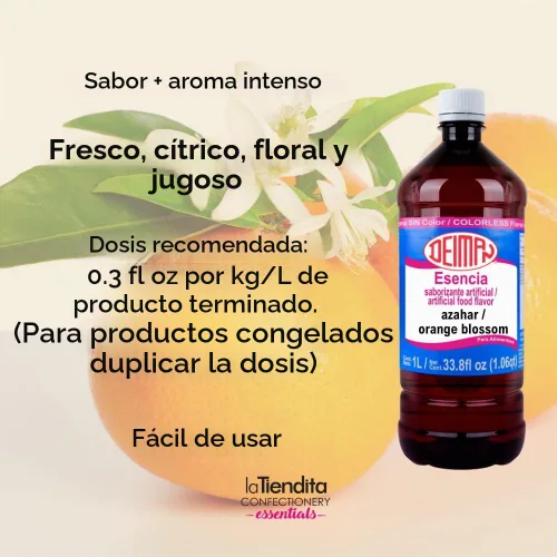 Vista 2 de Deiman Esencia artificial de flor de azahar aromatizante para alimentos (33.8 fl oz)