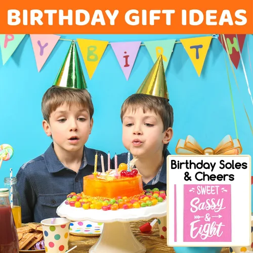 Vista 6 de HAPPYPOP Birthday Gifts Ideas - Socks for 6-10 Year Old, Birthday Gift with Greeting Card