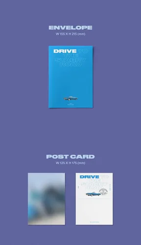 Vista 4 de Fantagio Music ASTRO - Drive to the Starry Road [Drive ver.] 3er álbum+Póster plegado+Juego de tarjetas fotográficas adicionales/K-POP sellado 8.661