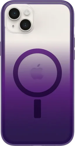 Vista 2 de OtterBox - Funda transparente para iPhone 14 Plus (solamente) - Hecha para Apple MagSafe, funda protectora resistente a los arañazos, perfil