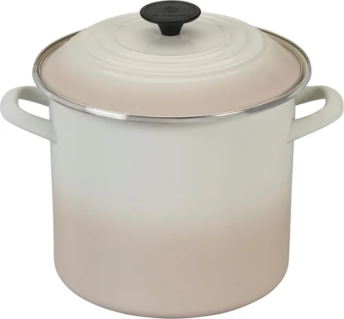 Vista 3 de Le Creuset - Olla esmaltada en acero, 16 cuartos de galón, Cerise