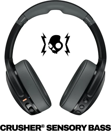 Vista 2 de Skullcandy Crusher Evo - Auriculares inalámbricos Bluetooth con graves multisensoriales, aislamiento de ruido, ajuste sobre la oreja, hasta 40 horas