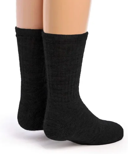 Vista 2 de WARRIOR ALPACA SOCKS - Calcetines unisex de lana de alpaca para niños - Pie forrado de rizo