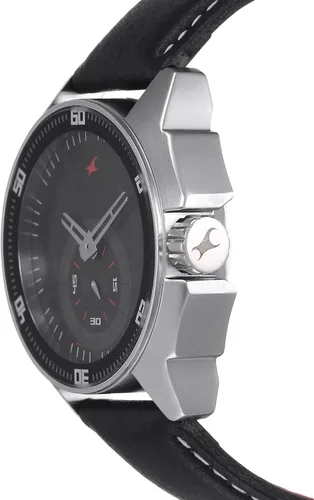 Vista 2 de Fastrack - Reloj de pulsera para hombre con función analógica, cristal mineral de cuarzo, resistente al agua con correa de metal plateadocorrea