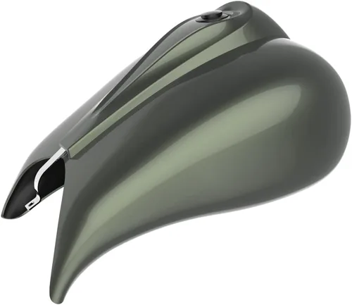 Vista 110 de Cubiertas de tanque estiradas con consola de tablero y tapa de tanque de combustible, cubiertas de combustible de galón para Harley Touring Whisky