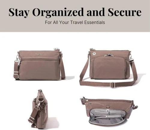 Vista 5 de Baggallini womens Securtex Anti-theft Memento Crossbody Bag