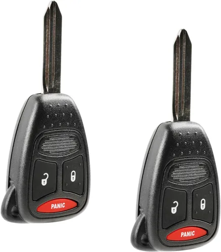 Vista 7 de Llavero compatible con Dodge Caliber Dakota Durango Magnum Nitro Ram / Mitsubishi Raider 2004 2005 2006 2007 2008 2009 2010 2011 2012 (KOBDT04A)
